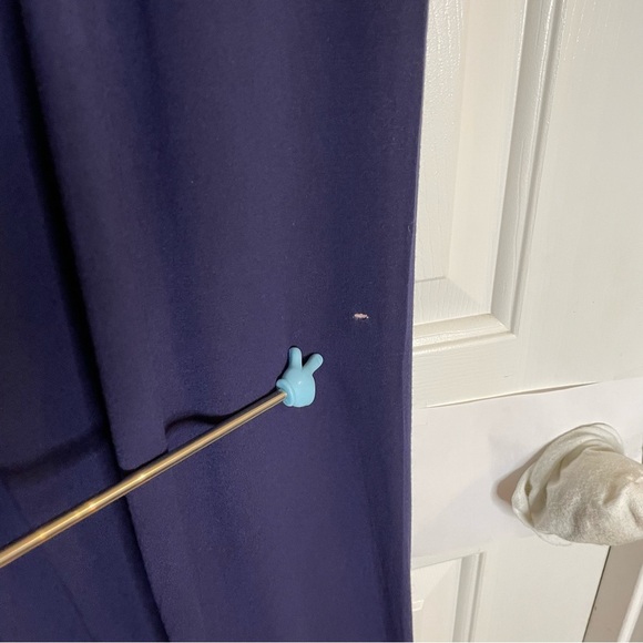 Anthropologie Navy Blue Wide Leg Pants Size Medium lounge sleepwear preppy - Picture 7 of 7